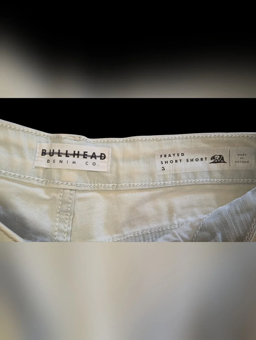 Bullhead Frayed Short Short Denim Shorts